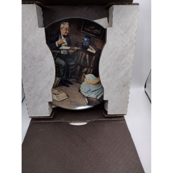 Norman Rockwell 1983 Collector Plate "The Storyteller" - Picture 6 of 11